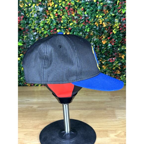 Golden State Warriors NBA New Era 9Fifty Snapback Cap Hat Black Blue Yellow - Picture 4 of 10